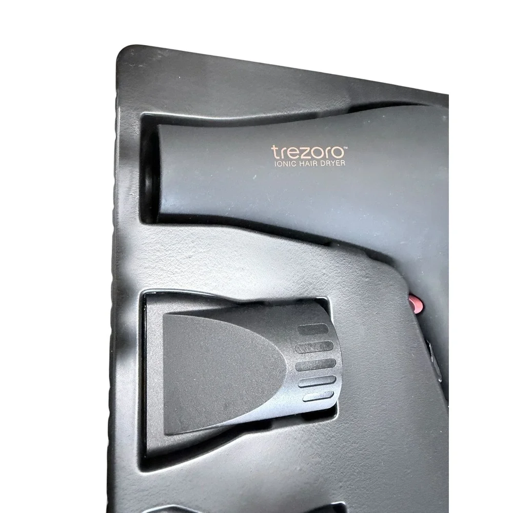 Trezoro Ionic Hair‎ Dryer 93001 Professional 2200W Ceramic Tourmaline Black red